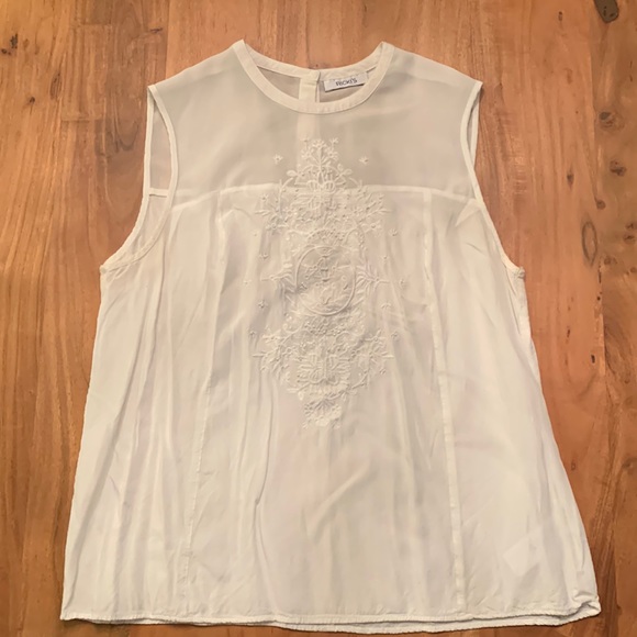 Ricki’s White Sleeveless Dress Shirt - Picture 1 of 4